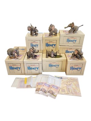 Lot 342 - COLLECTION OF BOXED 1990S/2000S TUSKER HENRY ELEPHANTS