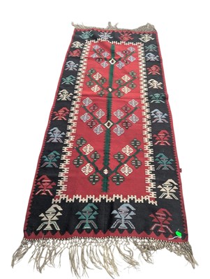 Lot 740 - VINTAGE 20TH CENTURY HAND KNOTTED BOSNIAN KILIM CARPET FLOOR RUG