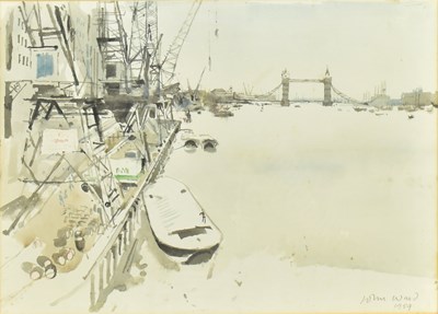 Lot 234 - JOHN STANTON WARD (1917-2007) - 1954 WATERCOLOUR ON PAPER PAINTING