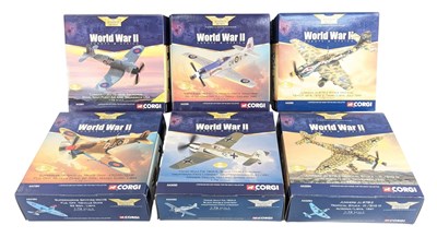 Lot 99 - AVIATION ARCHIVE - x6 BOXED 1/72 SCALE DIECAST MODEL PLANES