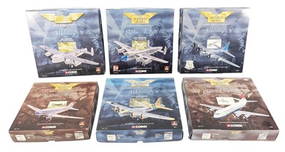 Lot 101 - AVIATION ARCHIVE - x6 BOXED 1/144 SCALE DIECAST MODEL PLANES