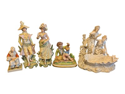 Lot 205 - COLLECTION OF CONTINENTAL LATE 19TH / EARLY 20TH CENTURY PORCELAIN FIGURES