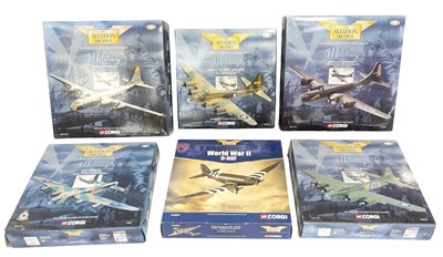 Lot 131 - AVIATION ARCHIVE - x6 BOXED 1/144 SCALE DIECAST MODEL PLANES