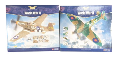 Lot 144 - AVIATION ARCHIVE - x2 BOXED 1/32 SCALE DIECAST MODEL PLANES