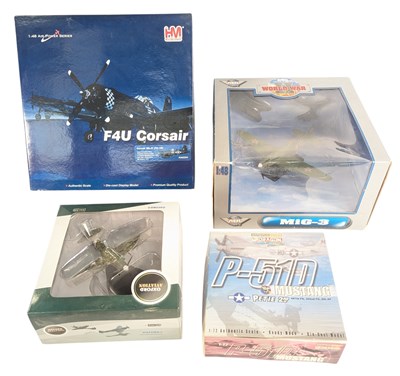 Lot 157 - DIECAST - x4 BOXED AVIATION MILITARY INTEREST MODEL PLANES