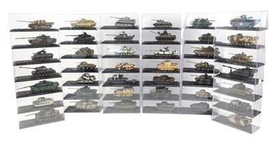Lot 156 - DIECAST - COLLECTION OF MILITARY INTEREST MODEL VEHICLES & TANKS