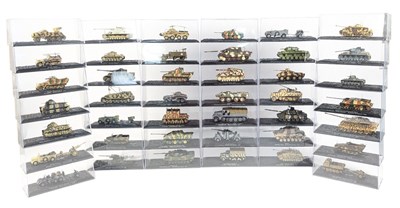 Lot 193 - DIECAST - COLLECTION OF MILITARY INTEREST MODEL VEHICLES & TANKS