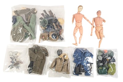Lot 571 - ACTION MAN - x2 ORIGINAL VINTAGE ACTION MAN FIGURES & OUTFITS
