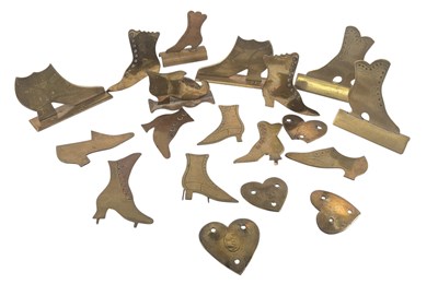 Lot 383 - COLLECTION OF TRENCH ART GOOD LUCK SHOES