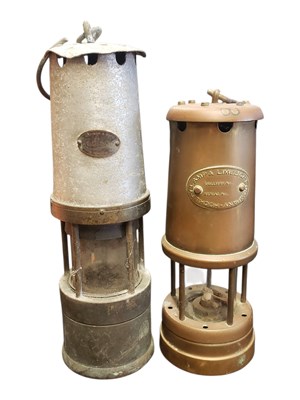 Lot 312 - TWO 20TH CENTURY VINTAGE MINERS' LAMPS