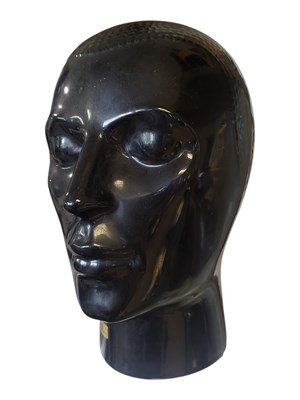 Lot 101 - LATE 20TH CENTURY PORTUGUESE CERAMIC PAINTED HEAD / BUST