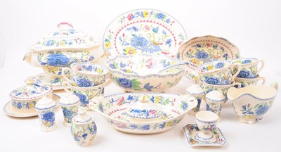 Lot 188 - 19TH CENTURY MASONS IRONSTONE PART TEA & DINNER SERVICE