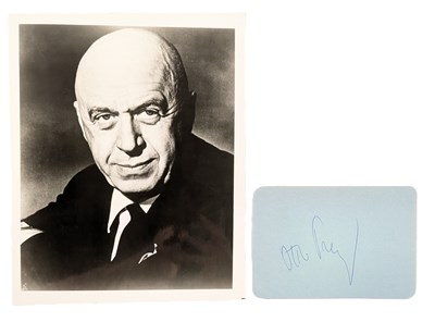 Lot 157 - DIRECTORS - OTTO PREMINGER (D.1986) - AUTOGRAPH