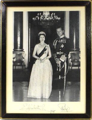 Lot 50 - HM QUEEN ELIZABETH II & HRH PRINCE PHILIP - 1965 AUTOGRAPHED PHOTOGRAPH