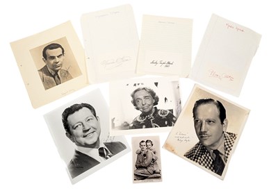 Lot 180 - HOLLYWOOD ACTORS - COLLECTION OF AUTOGRAPHS