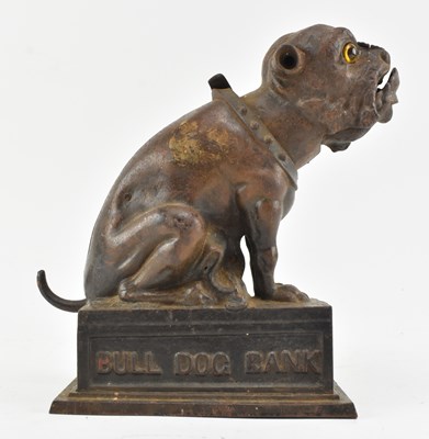 Lot 126 - 19TH CENTURY BULL DOG BANK MONEY BANK ATTR.TO J. & E. STEVENS