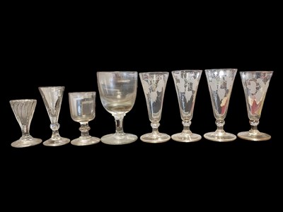 Lot 111 - COLLECTION OF 18TH CENTURY GEORGIAN DRINKING GLASSES