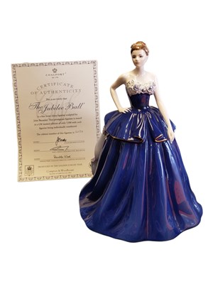 Lot 117 - COALPORT - 2002 THE JUBILEE BALL LIMITED EDITION FINE BONE CHINA FIGURE