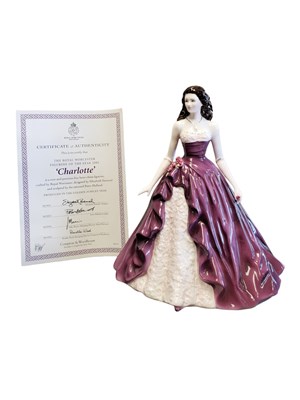 Lot 118 - ROYAL WORCESTER - 2002 BONE CHINA FIGURINE OF THE YEAR CHARLOTTE