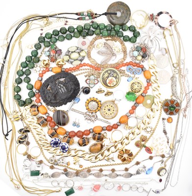 Lot 398 - COLLECTION OF COSTUME JEWELLERY