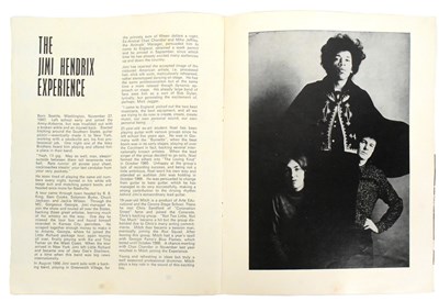Lot 19 - JIMI HENDRIX EXPERIENCE - 1967 PACKAGE TOUR WALKER BROS PROGRAMME