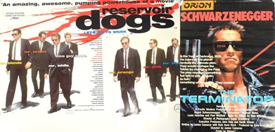 Lot 63 - MOVIE POSTERS - THE TERMINATOR & RESERVOIR DOGS