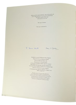 Lot 87 - HUNT, P. FRANCIS - 1973 ORCHIDACEAE, SIGNED LIMITED EDITION, COLOUR PLATES, SCARCE UNBOUND COPY