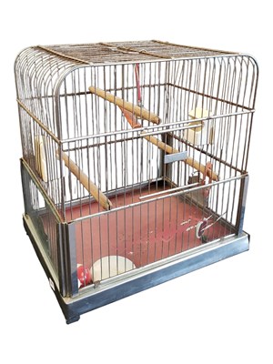 Lot 341 - 20TH CENTURY VINTAGE GENYKAGE BIRD CAGE