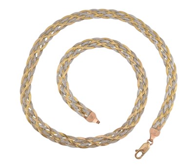 Lot 153 - ITALIAN HALLMARKED 9CT GOLD PLAITED CHAIN LINK NECKLACE