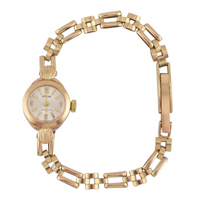Lot 288 - ENICAR 1960S HALLMARKED 9CT GOLD WRISTWATCH