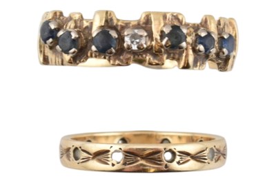 Lot 118 - TWO 9CT GOLD RINGS