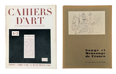 Lot 115 - 1937 CAHIERS D'ART 12E ANNÉE - & PICASSO'S SONGE ET MENSONGE DE FRANCO