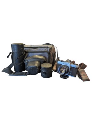 Lot 352 - PENTAX, JAPAN - VINTAGE 1970S SP500 35MM SLR CAMERA & LENSES