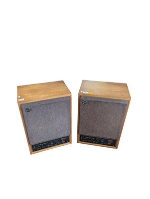 Lot 1 - TANNOY ' LITTLE RED MONITOR ' TEAK CASED SPEAKERS