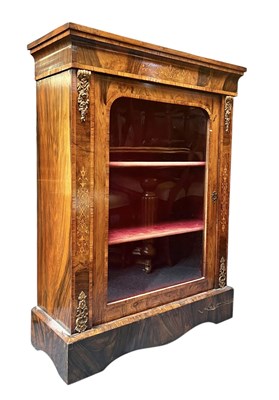 Lot 427 - VICTORIAN 19TH CENTURY ROSEWOOD & MARQUETRY INLAID PIER CABINET