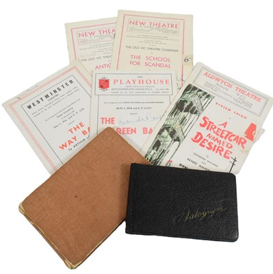 Lot 25 - AUTOGRAPHS - TWO VINTAGE ALBUMS & SIGNED THEATRE PROGRAMMES