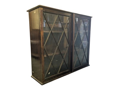 Lot 928 - 19TH CENTURY MAHOGANY ASTRAGAL GLAZED BOOKCASE CABINET