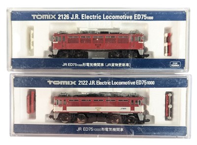 Lot 163 - MODEL RAILWAY - x2 TOMIX JAPANESE N GAUGE JR FREIGHT LOCOMOTIVES