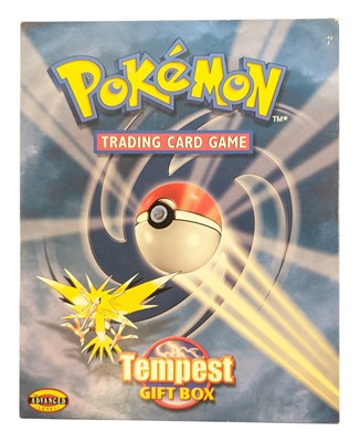 Lot 529 - POKEMON - TRADING CARD GAME 'TEMPEST GIFT BOX' WITH ZAPDOS CARD