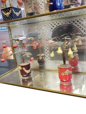 Lot 363 - 1990S FRANKLIN MINT HOUSE OF FABERGE IMPERIAL TREE SET WITH DISPLAY CASE