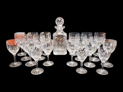 Lot 148 - COLLECTION OF LATE 20TH CENTURY STUART CRYSTAL DECANTER & WINE GLASSES