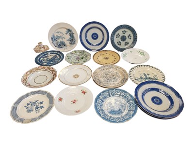 Lot 149 - COLLECTION OF 18TH CENTURY & LATER CHINA PLATES