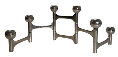 Lot 526 - SET OF MODERN DESIGNER METAMORPHIC CANDELABRA