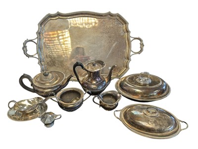 Lot 375 - EARLY 20TH CENTURY SILVER PLATED COFFEE & TEA SERVICE