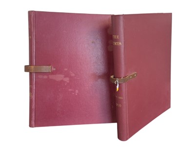 Lot 520 - TWO 1900S LARGE BOUND VOLUMES OF THE TIMES NEWSPAPER
