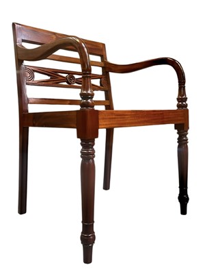 Lot 594 - ANCIENT MARINER - 20TH CENTURY VICTORIAN REPRODUCTION DESK CHAIR