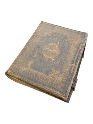 Lot 382 - 19TH CENTURY VICTORIAN THE SELF-INTERPRETING FAMILY BIBLE ILLUSTRATED