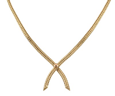 Lot 209 - HALLMARKED 9CT GOLD TWO STAND HERRINGBONE NECKLACE