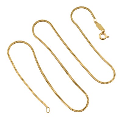 Lot 70 - ITALIAN UNOAERRE 18CT GOLD NECKLACE