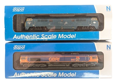 Lot 172 - MODEL RAILWAY - x2 DAPOL N GAUGE DIESEL LOCOMOTIVES